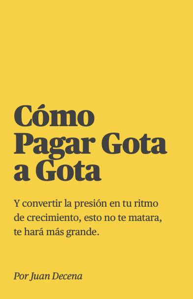 Cómo pagar gota a gota